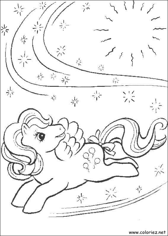 Coloriage de Mon petit poney à imprimer