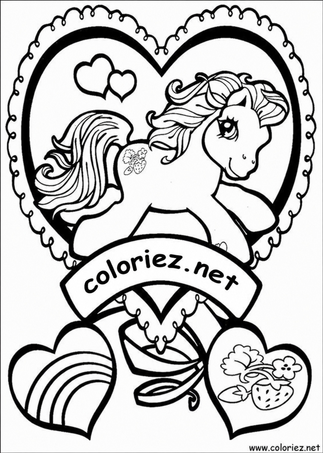 Coloriage de Mon petit poney à imprimer