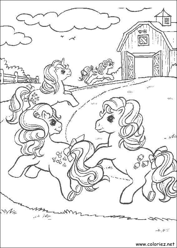 Coloriage de Mon petit poney à imprimer