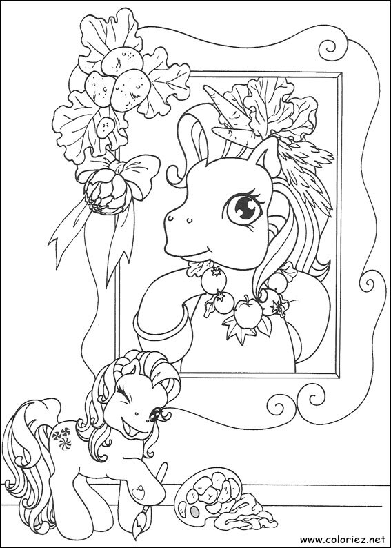 Coloriage de Mon petit poney à imprimer