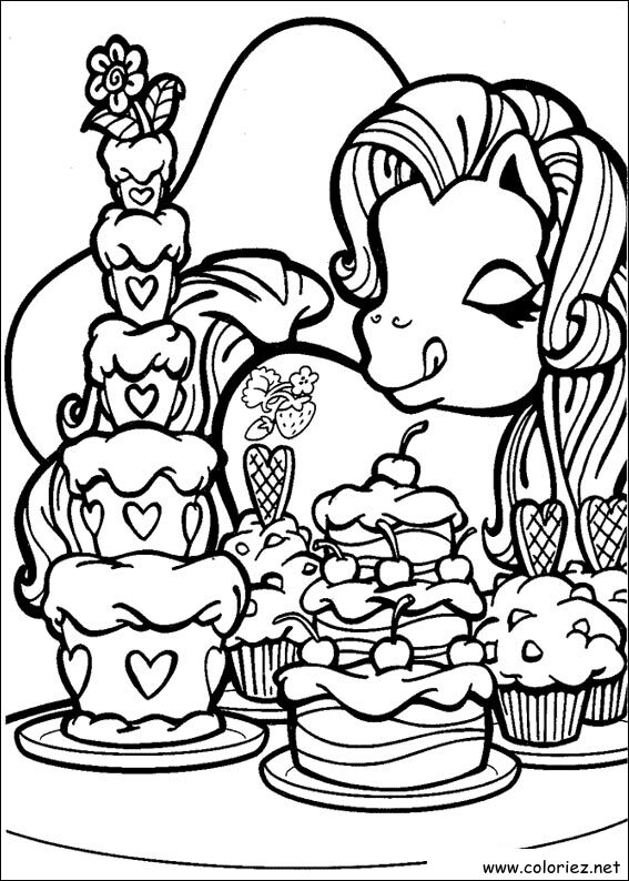 Coloriage de Mon petit poney à imprimer