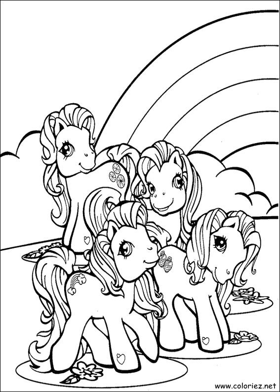 Coloriage de Mon petit poney à imprimer