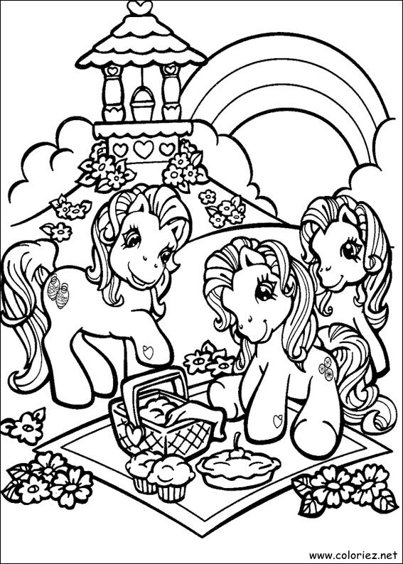Coloriage de Mon petit poney à imprimer