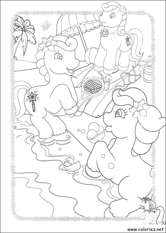 Coloriage de Mon petit poney à imprimer