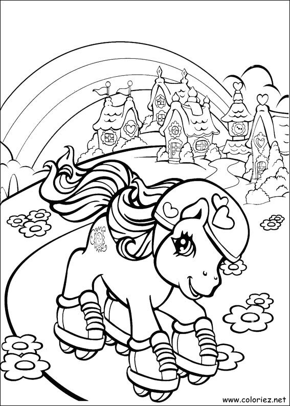 Coloriage de Mon petit poney à imprimer