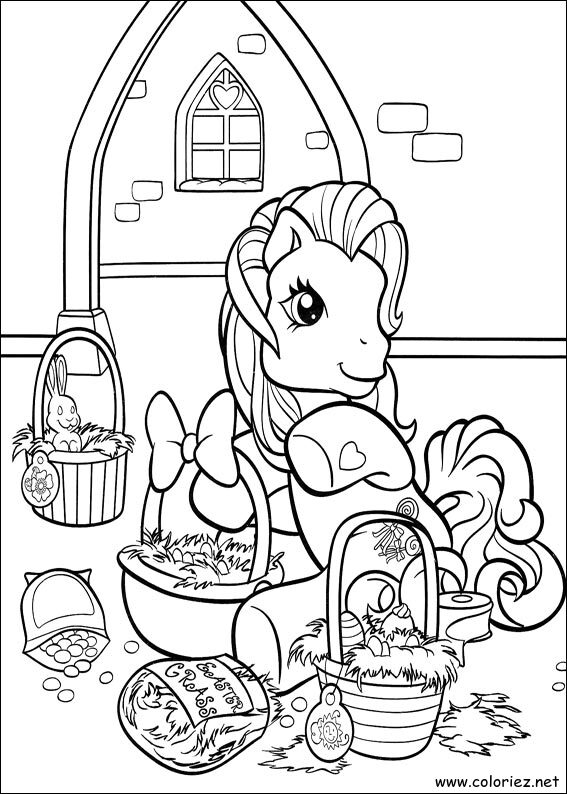 Coloriage de Mon petit poney à imprimer