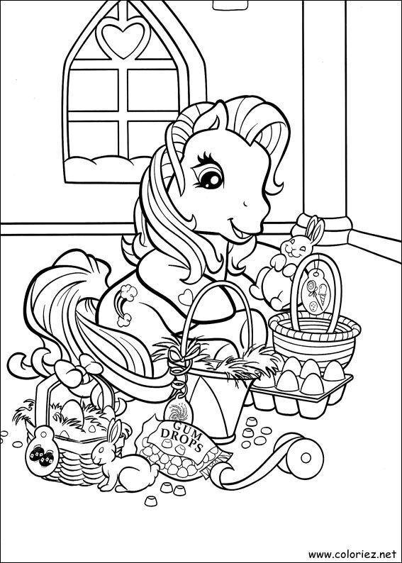 Coloriage de Mon petit poney à imprimer