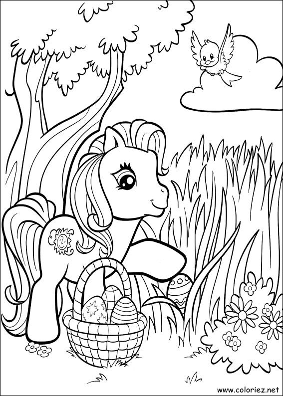 Coloriage de Mon petit poney à imprimer