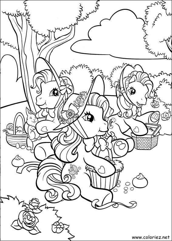 Coloriage de Mon petit poney à imprimer