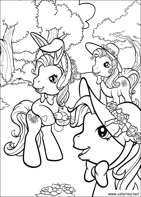 Coloriage de Mon petit poney à imprimer