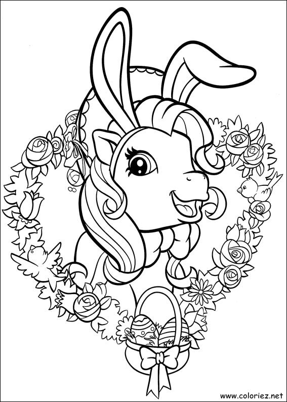 Coloriage de Mon petit poney à imprimer