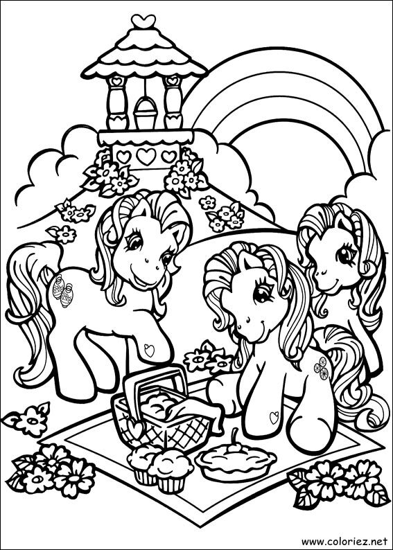 Coloriage de Mon petit poney à imprimer