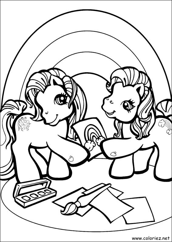 Coloriage de Mon petit poney à imprimer