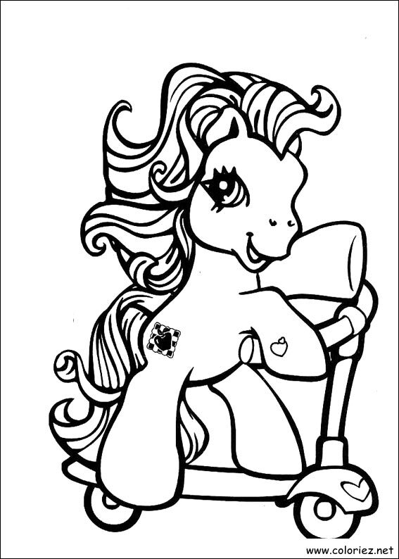 Coloriage de Mon petit poney à imprimer