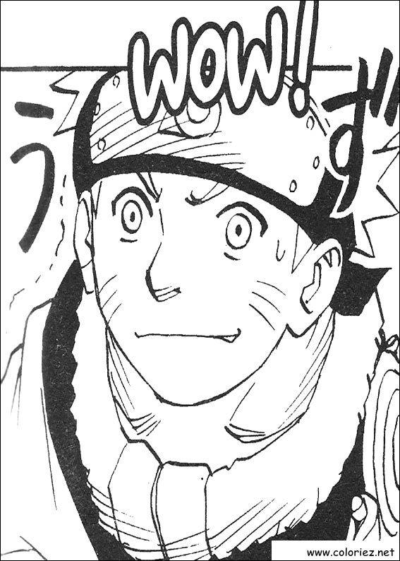 Coloriage de Naruto à imprimer
