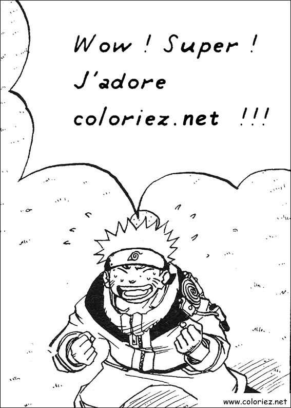Coloriage de Naruto à imprimer