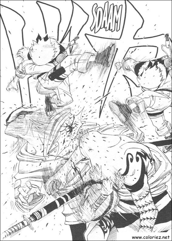 Coloriage de Naruto à imprimer