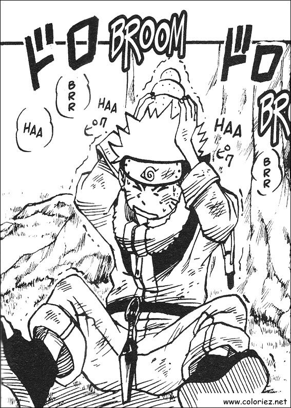 Coloriage de Naruto à imprimer