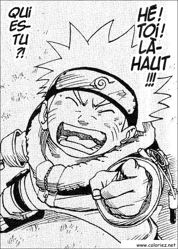 Coloriage de Naruto à imprimer