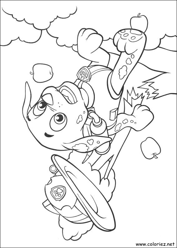 Coloriage de La Pat' Patrouille à imprimer