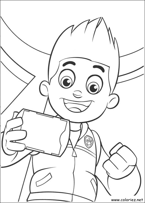 Coloriage de Ryder à imprimer