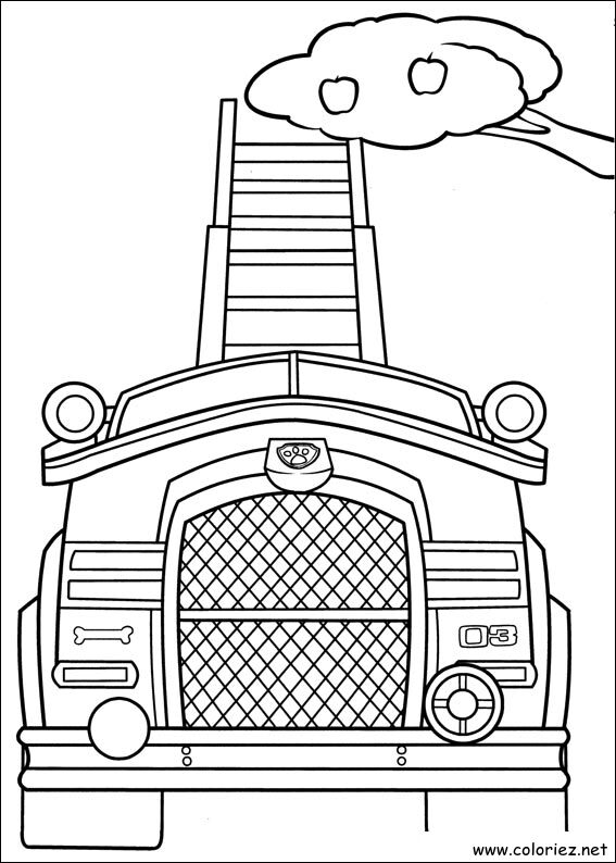 Coloriage de La Pat' Patrouille à imprimer