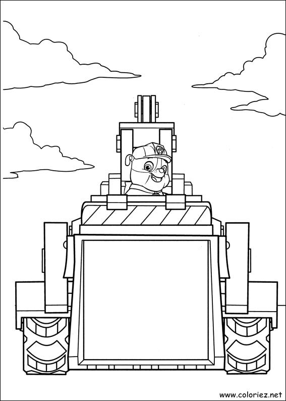 Coloriage de La Pat' Patrouille à imprimer
