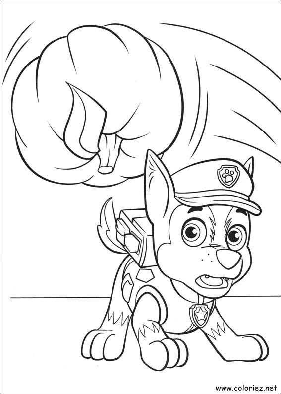 Coloriage de La Pat' Patrouille à imprimer