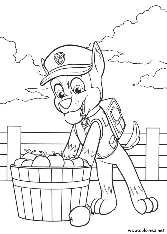 Coloriage de Chase à imprimer