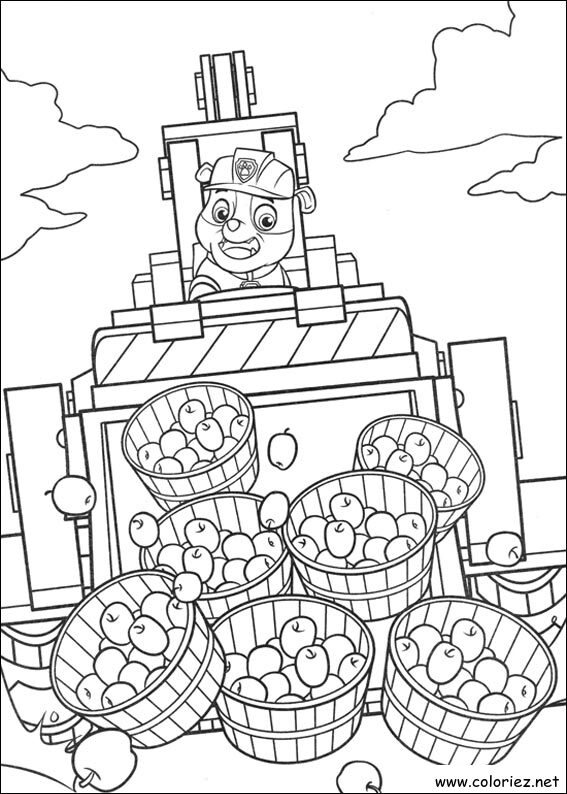 Coloriage de La Pat' Patrouille à imprimer