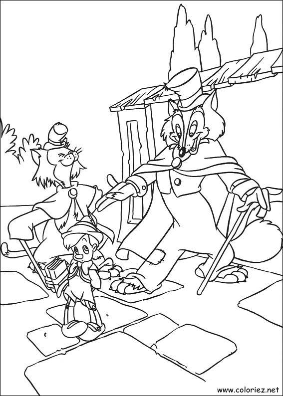 Coloriage de Pinocchio à imprimer !