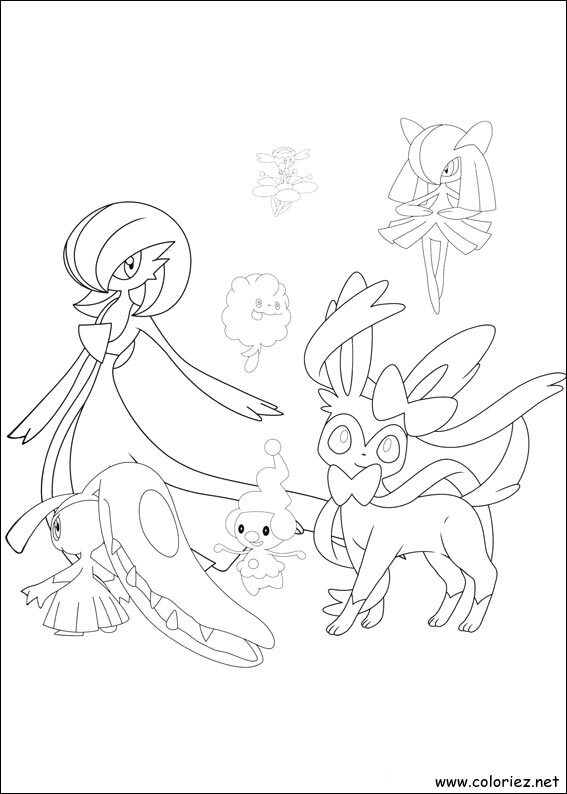 Coloriage de Pokemon à imprimer
