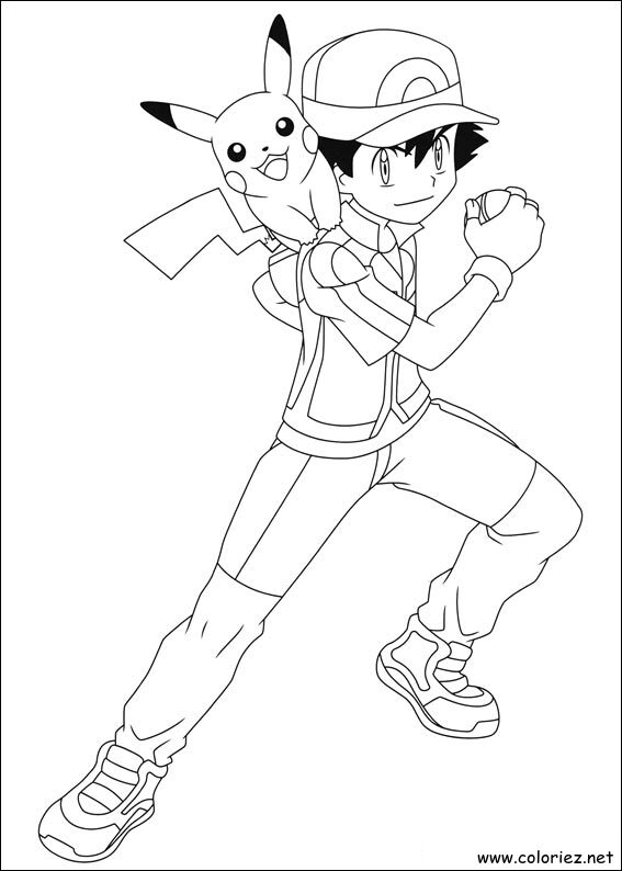 Coloriage de Pokemon à imprimer
