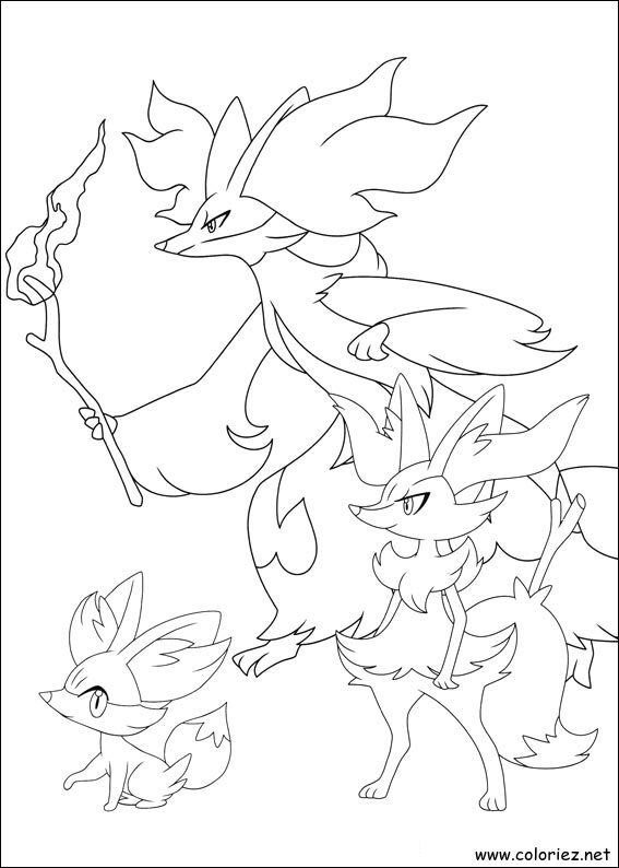 Coloriage de Pokemon à imprimer