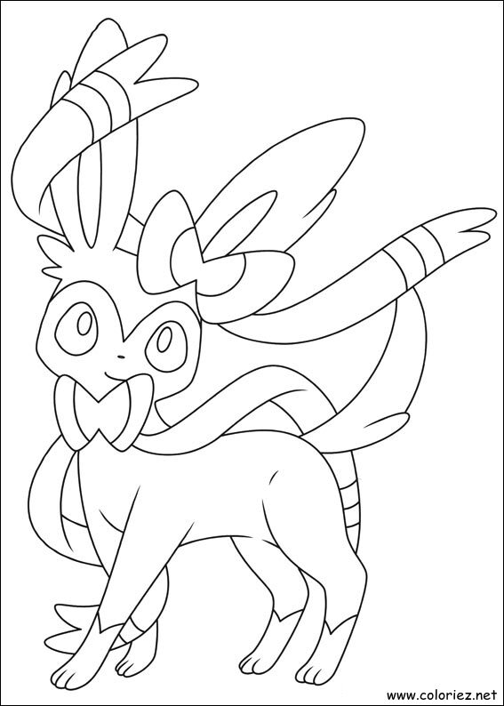 Coloriage de Pokemon à imprimer