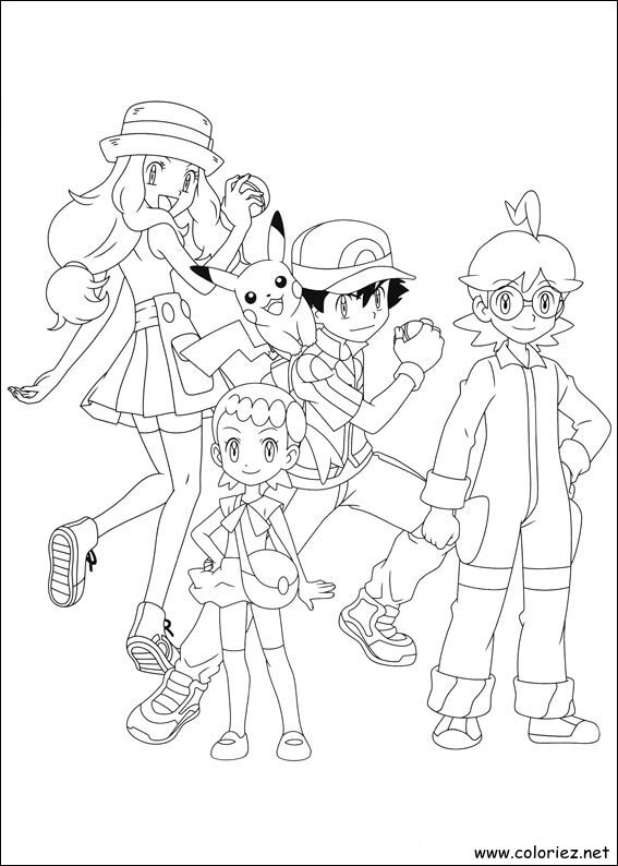 Coloriage de Pokemon à imprimer