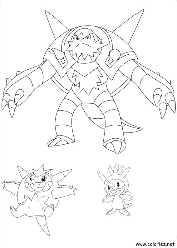 Coloriage de Pokemon à imprimer