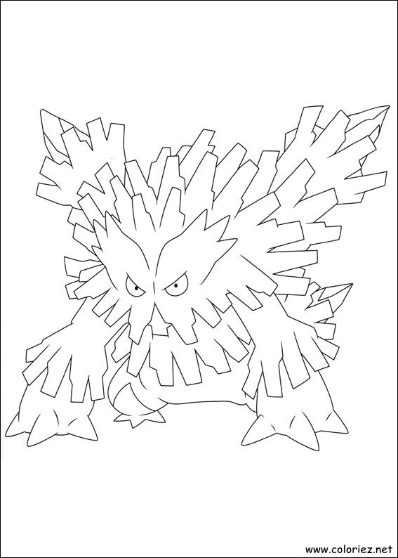 Coloriage de Mega Blizzaroi à imprimer