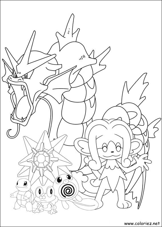 Coloriage de Pokemon à imprimer