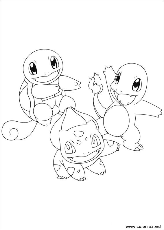 Coloriage de Pokemon à imprimer