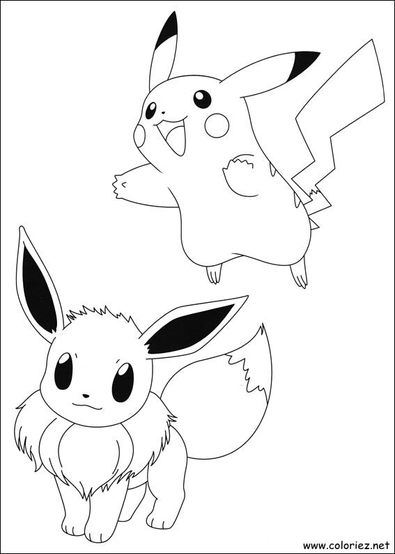 Coloriage de Pokemon à imprimer