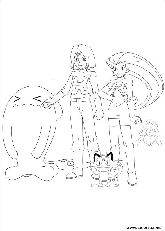Coloriage de Pokemon à imprimer