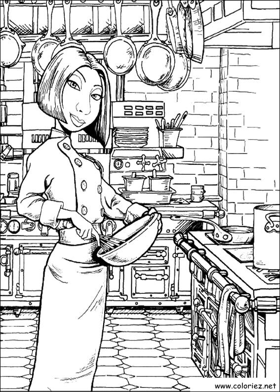 Coloriage de Ratatouille à imprimer