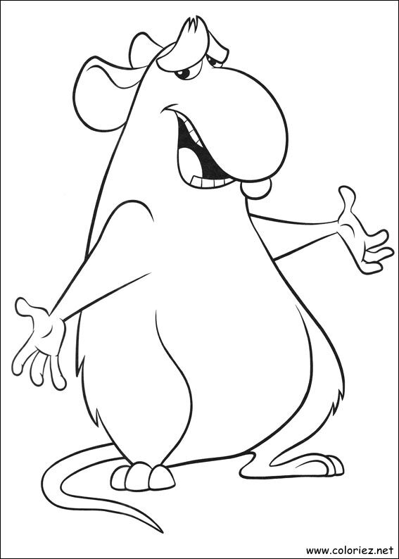 Coloriage de Ratatouille à imprimer