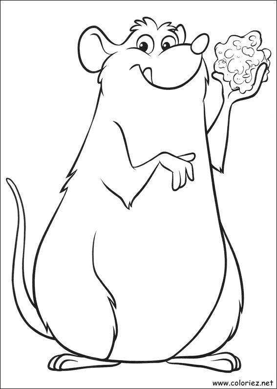 Coloriage de Ratatouille à imprimer