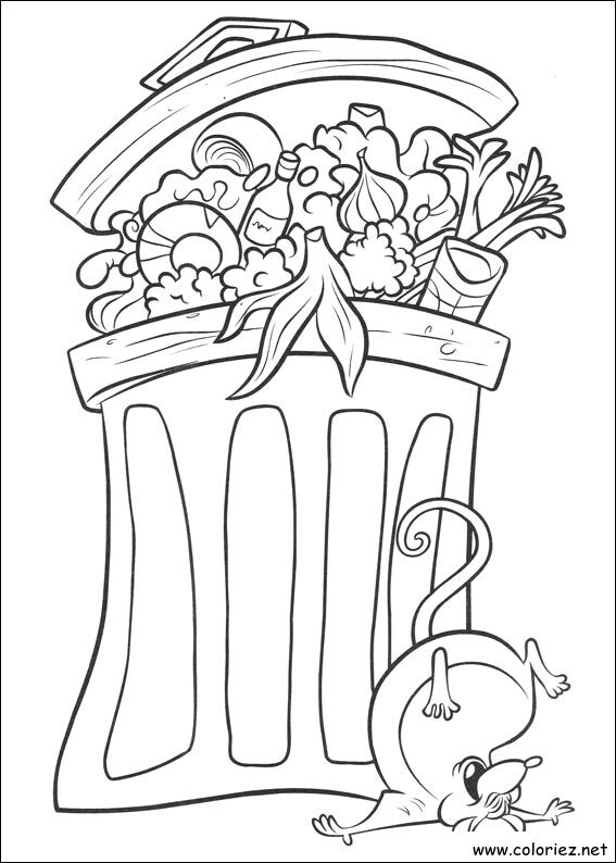 Coloriage de Ratatouille à imprimer