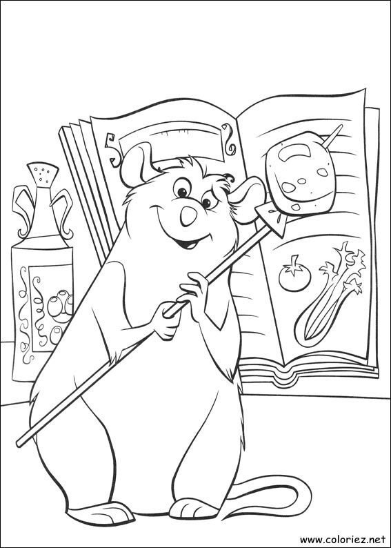 Coloriage de Ratatouille à imprimer