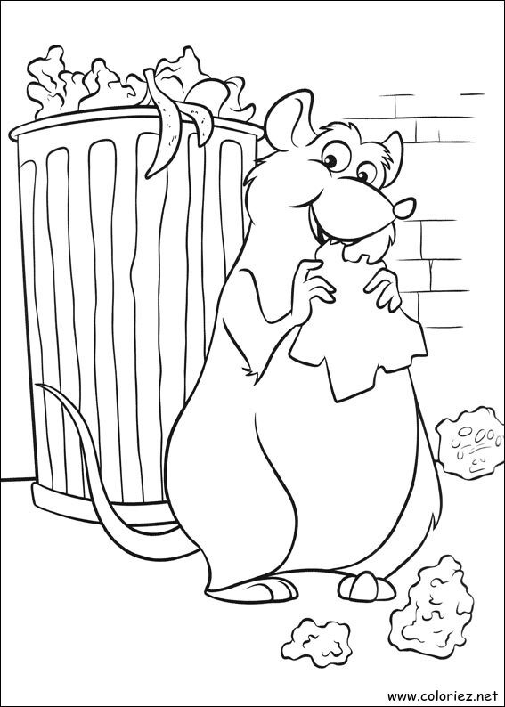 Coloriage de Ratatouille à imprimer