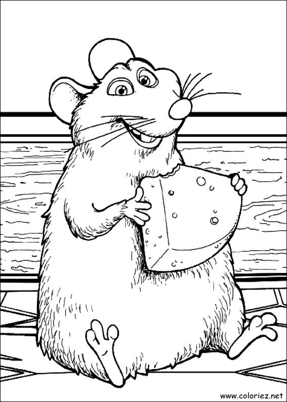 Coloriage de Ratatouille à imprimer
