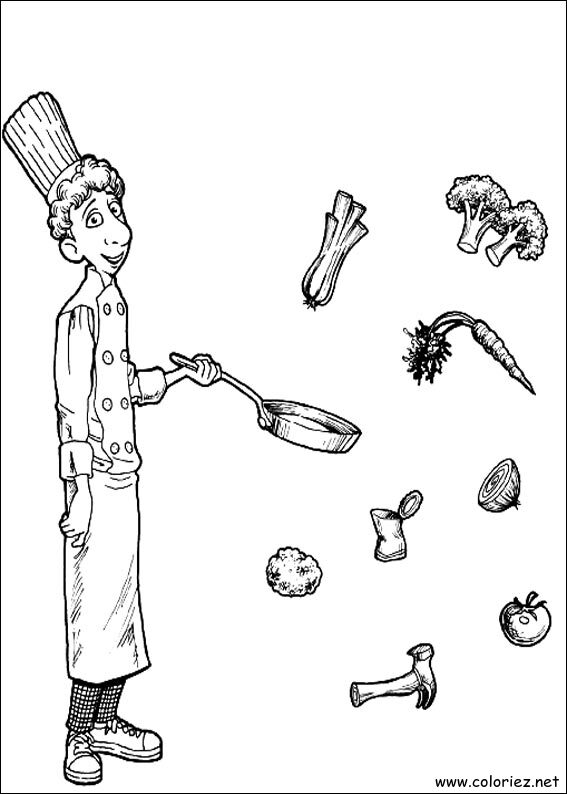 Coloriage de Ratatouille à imprimer